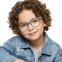 Lunettes flexibles TR90 pour enfants, filles et garçons, montures optiques anti-lumière bleue, lunettes anti-lumière bleue pour enfants