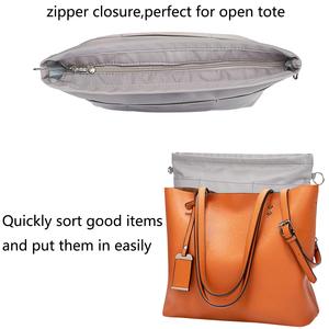 Purse Organizer Insert With Zipper Nylon-Handbag &amp; Tote Shaper-<strong>bag</strong> Organizer for Tote-Sturdy Purse Insert Organizer <strong>Bag</strong> <strong>in</strong> <strong>Bag</strong> - Product Image 6