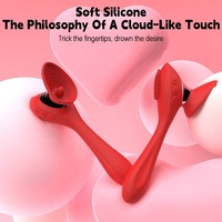 Vibrateur électrique double tête pour point G et clitoris avec aspiration puissante et vibrations multifréquences, jouet sexuel pour femmes