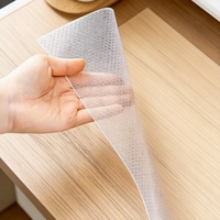 Tapis de réfrigérateur en EVA transparent, fin et moderne, écologique, antidérapant, résistant à l'humidité, anti-poussière et imperméable, pour tiroirs de placard, lavable