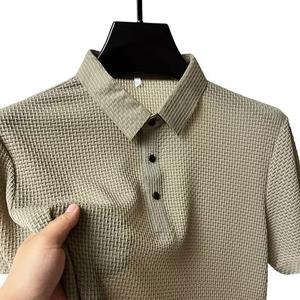 Nouveau T-shirt à revers d'été T-shirt décontracté d'affaires à manches courtes pour hommes Polo pour hommes - Product Image 4