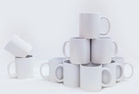 Tasse en Grès Céramique Blanc de 11 oz Personnalisée en Gros avec Revêtement de Sublimation pour la Rentrée Scolaire