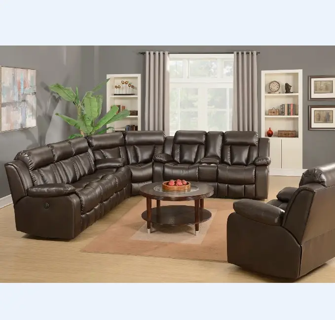 Latest recliner sofa sectional,sectional sofa leather modern