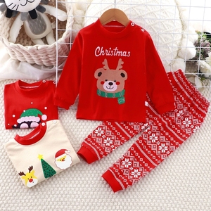 Conjunto de Pijamas Infantis em Lote Misturado, Pijamas de Algodão Macio para Crianças, Estilos de Natal, Pijamas para Meninas, Conjunto de 2 Peças - Product Image 4