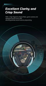 Audífonos con Cable para Juegos Baseus <span class=keywords><strong>GoPlay</strong></span> 1 Max 1+Max, Sonido Envolvente Virtual 7.1, Conector de 3.5mm y USB-A, Micrófono Desmontable - Product Image 4