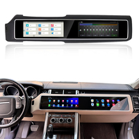 Radio Mobil Layar Sentuh 12.3" Wireless Carplay GPS Android 13 untuk Upgrade Range Rover Sport Layar Ganda 1600*1200