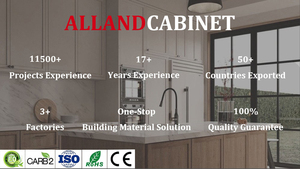 Mobile da Cucina Personalizzato Alland in Stile Moderno con Finitura Laccata Opaca, Pannello Shaker in Legno Massello e Piano di Lavoro Sbalzato - Product Image 6