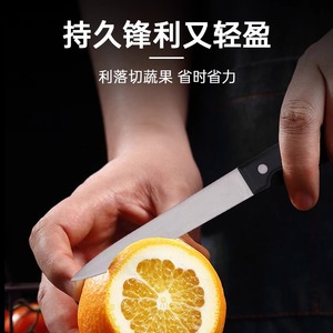 Fruit Knife Stainless Steel Blade 3.9 In Black Handle Kitchen Multi Functional Student Dormitory Use - Product Image 5