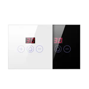 XZJ EU 20A 4000W chauffe-eau électrique lumière minuterie vocale Google Home Alexa Tuya tactile mur intelligent chaudière interrupteur Tuya Wifi