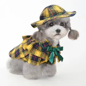 New Fashion Trend Autumn/Winter XL Plaid Checked Shirt for Dogs Pure Cotton Pet Clothes Accessories and Apparel