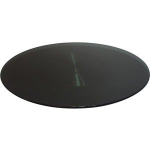 Pigro <span class=keywords><strong>Susan</strong></span> vetro temperato pesante giradischi rotondo tavolo da pranzo girevole grande piatto da portata nero vassoio rotante - Product Image 1