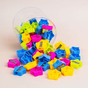 Sacapuntas de Plástico con Forma de Estrella Colorida, Sacapuntas para Lápices de Cejas, Material Escolar y de Oficina, Venta al Por Mayor - Product Image 3