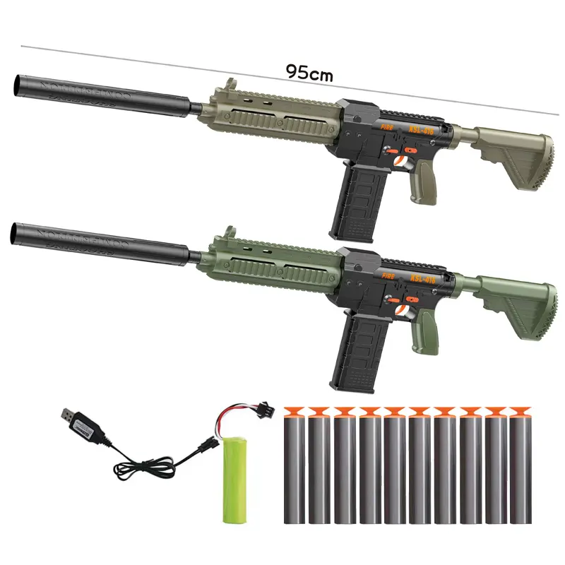 95cm di lunghezza big operated lithium battery rifle cs toys airsoft plastic kids shoot game soft bullet electric bo gun toy