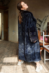 ロングカラクルスワカララムコートアストラハンファーコート、ミンクの襟と袖口付きレザージャケット、レディースシープスキンコート工場 - Product Image 5