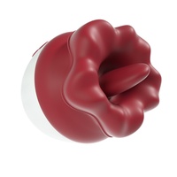 Masturbateur Féminin Grande Bouche Vibrant avec Langue Léchante Rechargeable par USB pour Jouet Sexuel Vaginal Amour Adulte