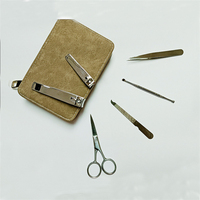 WELLFLYER Lot de 6 coupe-ongles et outils de beauté en acier inoxydable pour manucure et pédicure à pointe MS-743