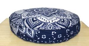 Housse de coussin de sol grande taille imprimée à la main, style bohème mandala, pour méditation et yoga, vente en gros B2B - Product Image 6