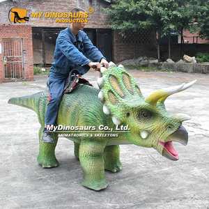 MY Dino DR027 Manège pour enfants dans les centres commerciaux, dinosaure animatronique marchant, tricératops - Product Image 5