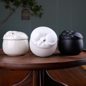 Urna Memorial em Cerâmica para Cães e Gatos, Ecológica, em Forma de Gota com Design Hermético - Product Image 2