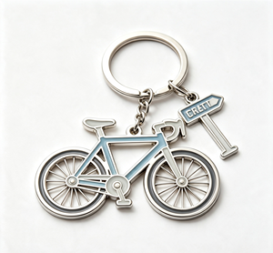 Vintage Bicycle Metal Key Chain Enamel Road Bike <b>Keyring</b> Zinc Alloy Bag Car Key Pendant Gift - Product Image 4