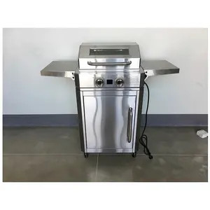 户外重型电动烤架便携式不锈钢立式烧烤燃气烤架