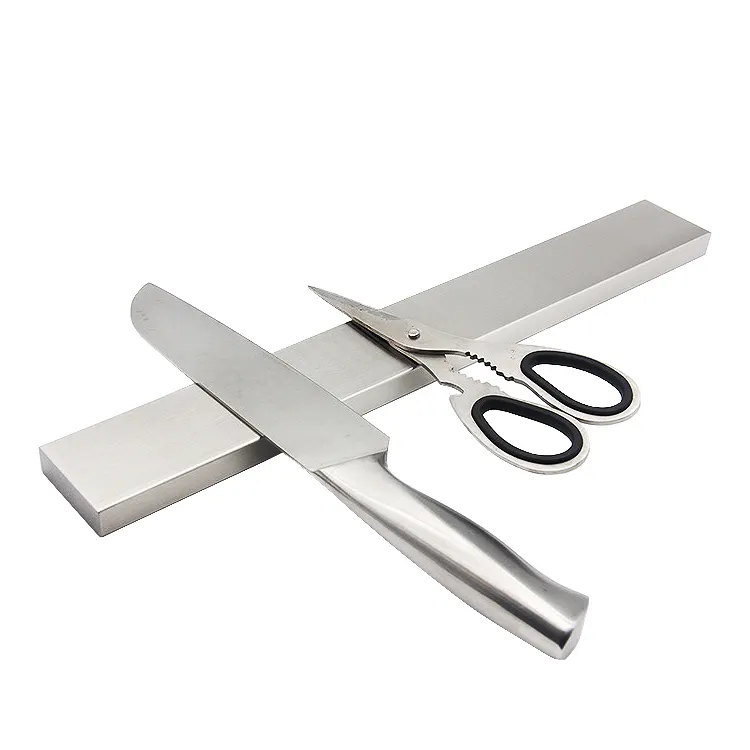 14 "/16"/18 "porta coltello magnetico per parete in acciaio inox porta coltelli magnete blocco coltello