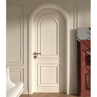 Portes intérieures en bois cintrées de style minimaliste, insonorisées, économiseuses d'énergie, pour chambre et cuisine