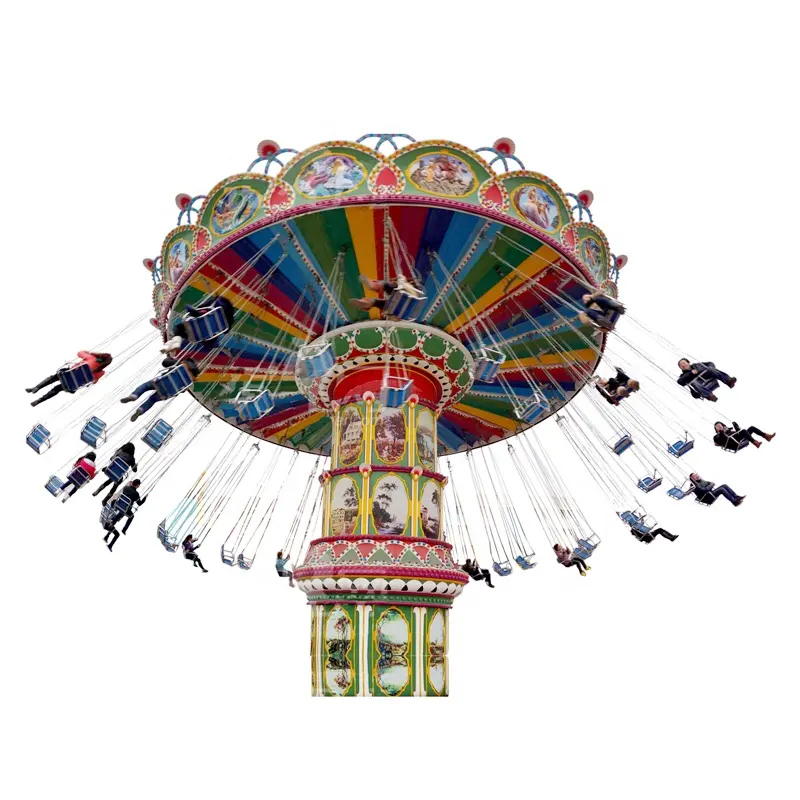 가장 인기있는 판매 어린이 놀이터 스윙 게임 귀여운 모양 스윙 비행 의자 가족 놀이 공원 놀이기구 판매