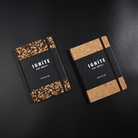 Coffret cadeau écologique pour carnet de notes en liège et marc de café avec logo personnalisé tasse à stylo journal cadeau d'entreprise pour le bureau