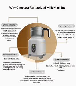 <span class=keywords><strong>Stérilisateur</strong></span> de lait pasteurisé <span class=keywords><strong>électrique</strong></span> multifonctionnel portable en acier inoxydable à commande électronique 550W pour usage domestique CE - Product Image 4