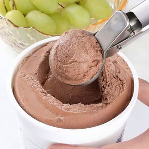 <b>Heavy</b> <b>Duty</b> Food Grade Metal Ice Cream Scooper Stainless Steel Ice Cream Scoop Spoon With Trigger - Product Image 5
