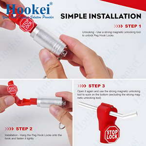 Hookei <span class=keywords><strong>EAS</strong></span> hiển thị an ninh dừng khóa Pegboard móc PEG ổ khóa - Product Image 4