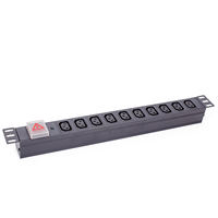 Yosun IEC C13 PDU Unité de distribution d'alimentation en rack 19 pouces avec protection contre les surcharges pour centre de données