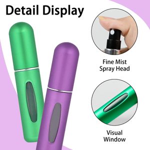 Most Popular Custom 5ml 8ml Round Bottom <b>Perfume</b> Spray Bottle Reusable Portable Refillable <b>Perfume</b> <b>Atomizer</b> with Window - Product Image 3