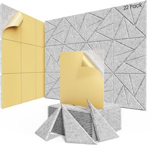 Nouveau panneau insonorisant carré en polyester 100% fibre insonorisante décorative et fonctionnelle améliore la qualité du son - Product Image 4