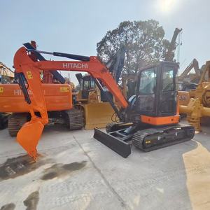 Miniexcavadora Usada Hitachi ZX55USR de 5.5 Toneladas, Fabricada en Japón, con Motor PLC, Bomba Hidráulica, Rodamientos, Caja de Cambios, Motor de Engranajes, Pocas Horas de Trabajo - Product Image 1