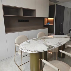 Fabricantes de muebles de comedor de lujo Juego de mesa de comedor rectangular personalizada de 8 plazas para restaurante - Product Image 6