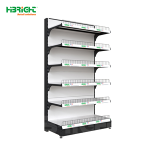 Authorized Customized Industrial Look Store <b>Racks</b> Certified Worry-Free <b>Wire</b> Mesh Supermarket <b>Shelves</b> - Product Image 3