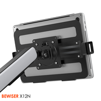 Bras de support réglable simple et double pour ordinateur portable Support de bras flexible pour tablette (BEWISER X12N)