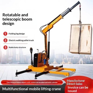Nueva Grúa Móvil Hidráulica Totalmente Eléctrica de 1 Tonelada y 2 Toneladas, Equipo de Elevación Montado en Camión - Product Image 5