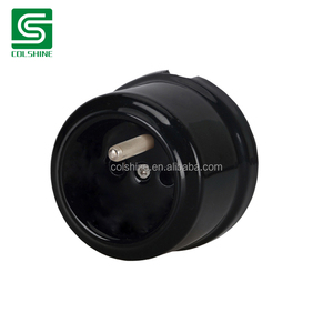 Enchufe de pared <span class=keywords><strong>vintage</strong></span> de <span class=keywords><strong>porcelana</strong></span> de Alemania Toma de corriente eléctrica de cerámica 240V,16A - Product Image 2