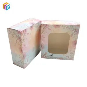 Custom Art Paper Matte Lamination Full Color Offset Printing Gift Soap Packaging Cardboard Paper Box With Window