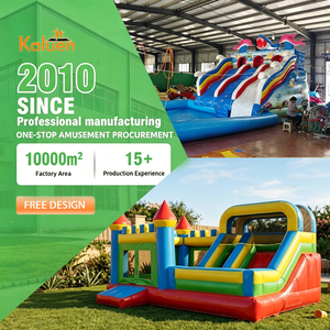 Grand château gonflable commercial 5*5m maison gonflable en PVC avec toboggan maison gonflable de saut intérieur et extérieur à louer - Product Image 3