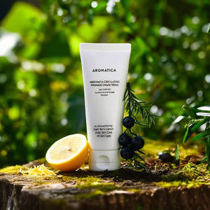 Crème de massage circulante Aromatica 100ml aux baies de genévrier et citron, soin quotidien pour tous types de peau - Product Image 3