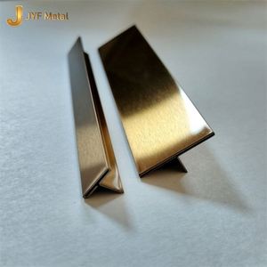 Ligne décorative en forme de T en acier inoxydable EX470 pour la décoration murale, garniture en T anti-traces de doigts pour l'intérieur - Product Image 5