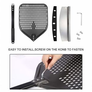 Espátula para <span class=keywords><strong>Pizza</strong></span> de 12 Pulgadas, Utensilios de Cocina, Pala Plegable de Acero Inoxidable, Pala de Aluminio de 16 Pulgadas, <span class=keywords><strong>Solo</strong></span> Stove 18, Giratoria, la Mejor - Product Image 4