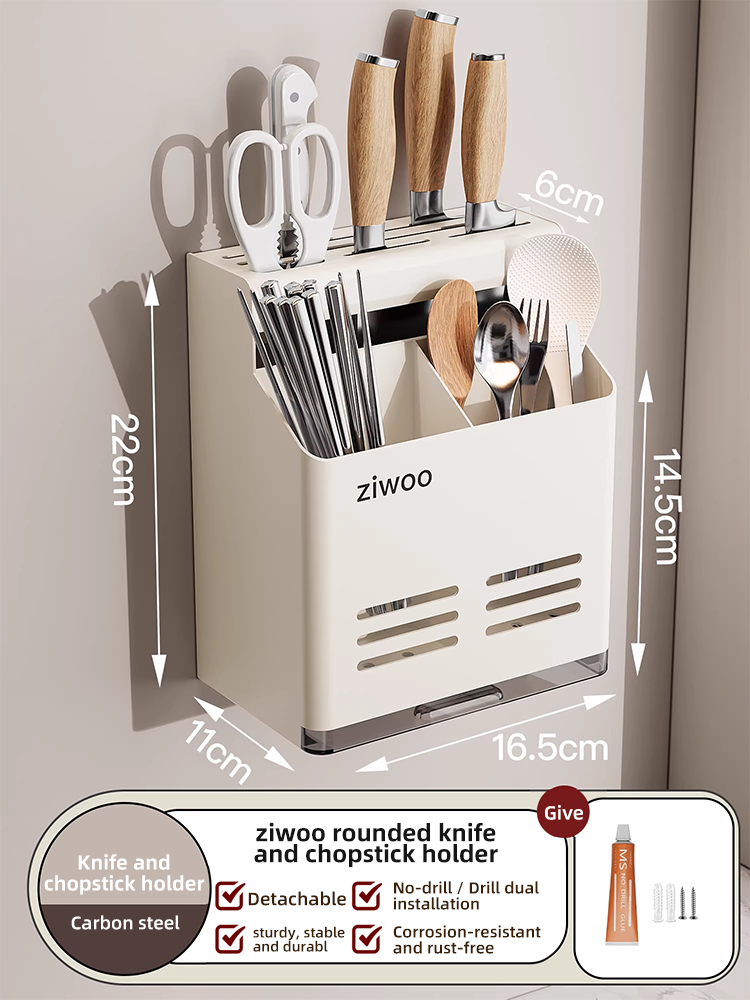 Knife and chopstick stand (detachable)