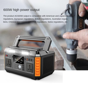 Système d'alimentation d'urgence extérieur OEM personnalisé 600W MPPT LiFePO4 avec onduleur à onde sinusoïdale pure pour camping-car - Product Image 3