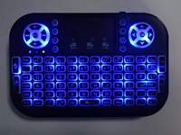 Mini clavier sans fil 2,4 G avec rétroéclairage et souris, clavier tactile pour Smart TV Box, ordinateur de bureau