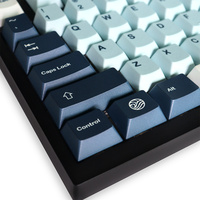 Personalized Dye-Sub Mizu Keycaps Pbt 129 Keys Layout Cherry Profile Keycaps for 61/87/104/108 Mx Switch Mechanical Keyboard